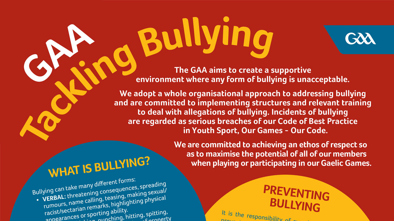 GAA Tackling Bullying - English